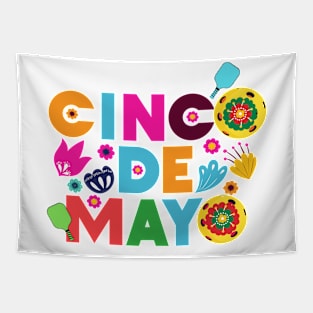 Cinco de Mayo Pickleball Tapestry