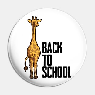 Giraffe - Back To School Pin