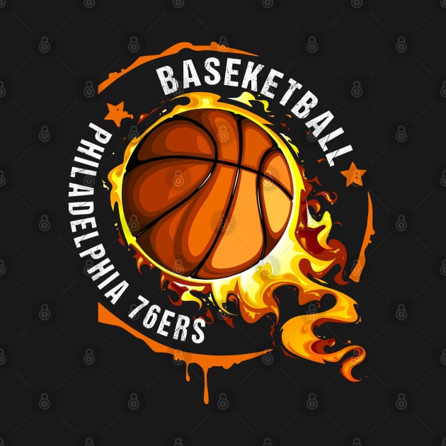 Graphic Basketball Name Philadelphia Classic Styles Team by Frozen Jack monster