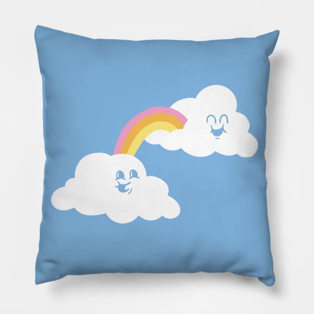 Playing clouds Pillow by DoctorBillionaire