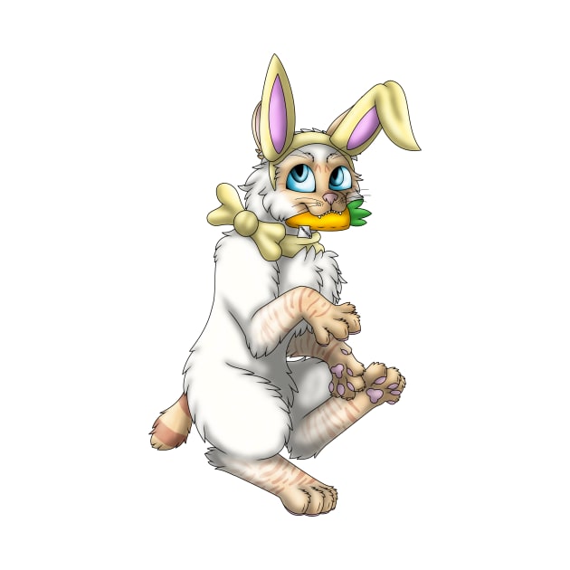 Bobtail BunnyCat: Red Lynx Point (Yellow) by spyroid101