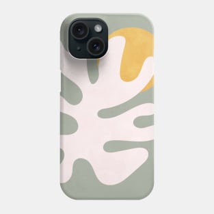 Abstract Shapes Botanical - Sage Green Phone Case