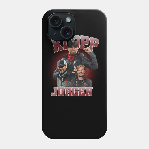 jurgen klopp vintage bootlag Phone Case by himmih chromatic art