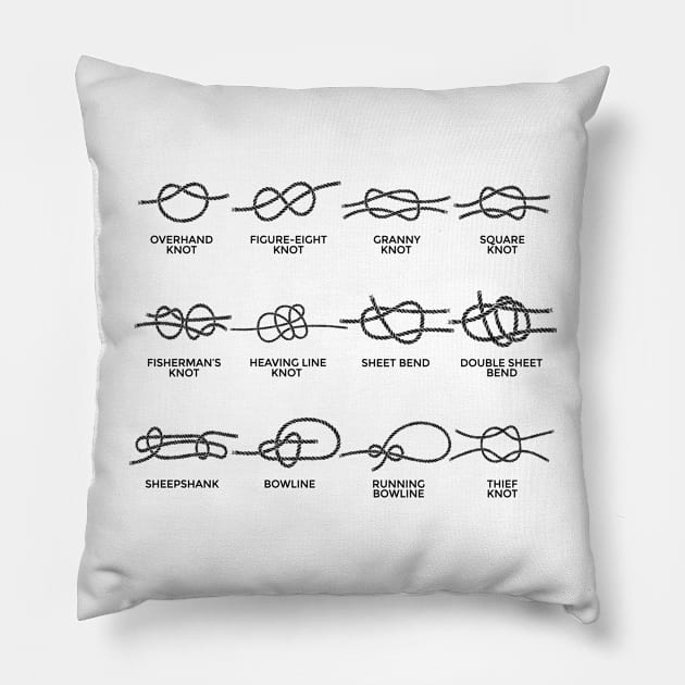 Boats sailing knot knotting gifts Pillow by HBfunshirts