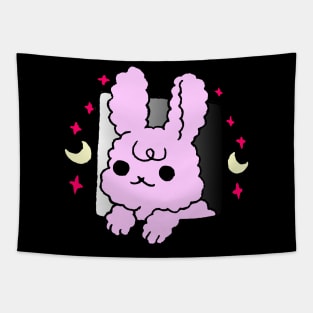 cute baby bunny peeking, cute bunny Tapestry