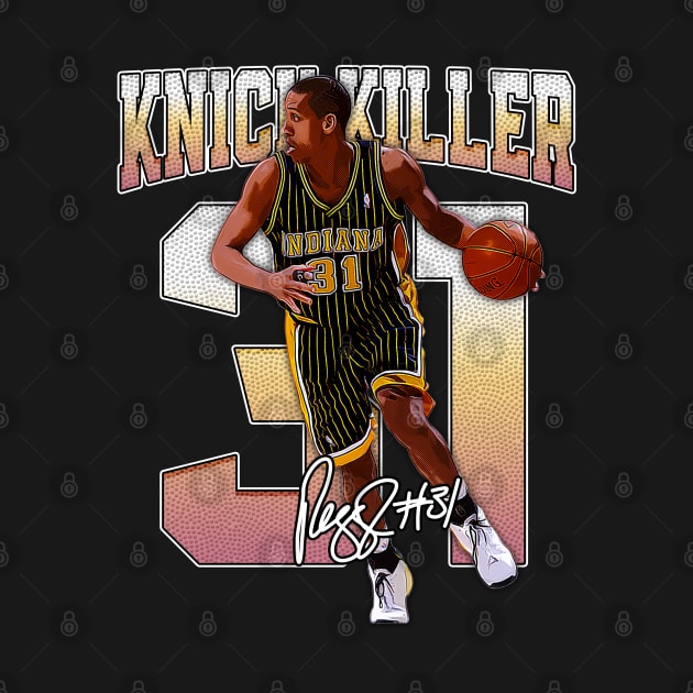 Reggie Miller Choke Sign Basketball Legend Signature Vintage Retro 80s 90s Bootleg Rap Style by CarDE