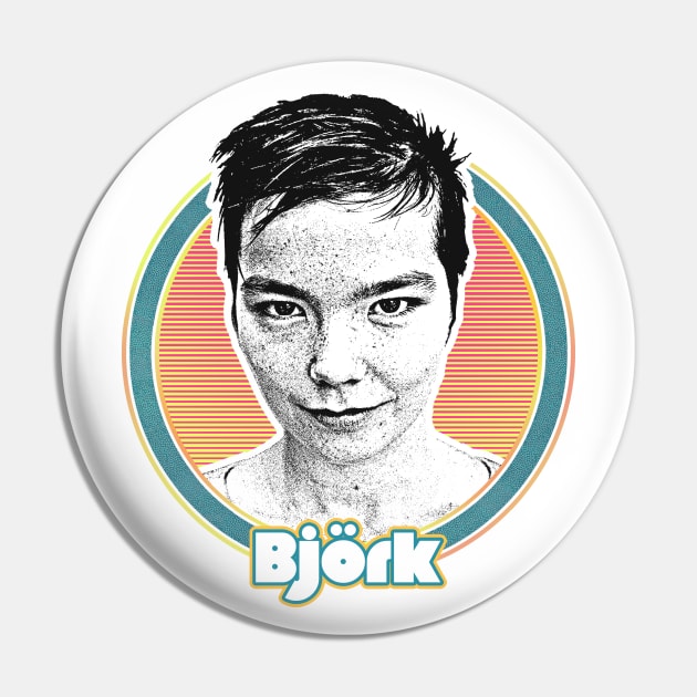 Björk //// Retro Style Fan Art Design Pin by DankFutura