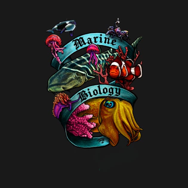 Marine Biology Nerd Banner by FreyStrandDraws