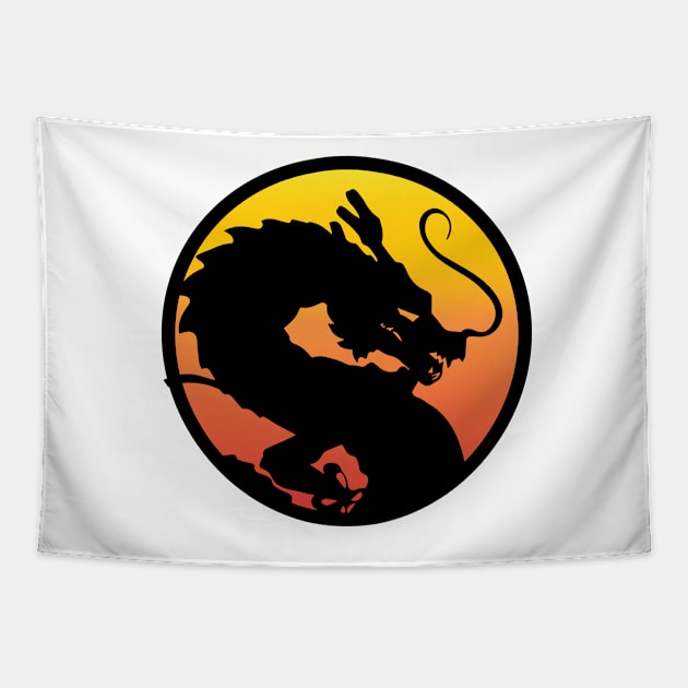 Z Fighter Kombat - Gradient Tapestry by NerdGamePlus