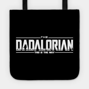 The Dadalorian White Funny Father's Day Tote