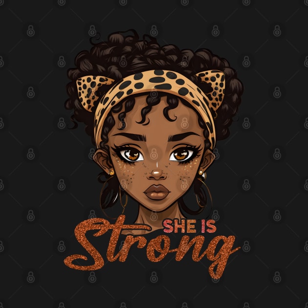 She is Strong, Black Girl, Black Queen, Black Woman, Black History by UrbanLifeApparel