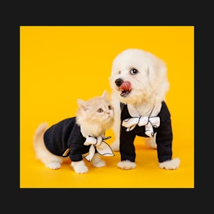 Dressed cat and dog T-Shirt