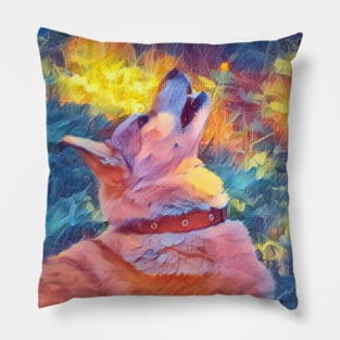 Fire dog Pillow