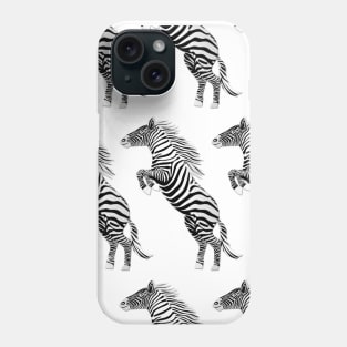 Jumping zebra Phone Case