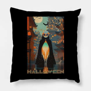 Halloween Spooky Season Nefarious No-Face Pillow