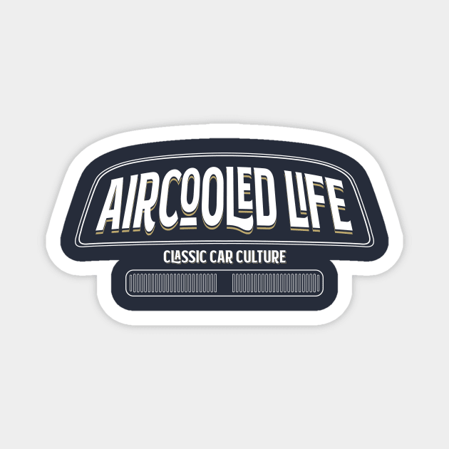 Aircooled Life - Classic Car Culture Bay Window bus design Magnet by Aircooled Life