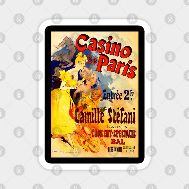 Casino de Paris - Vintage Art Magnet by TooplesArt