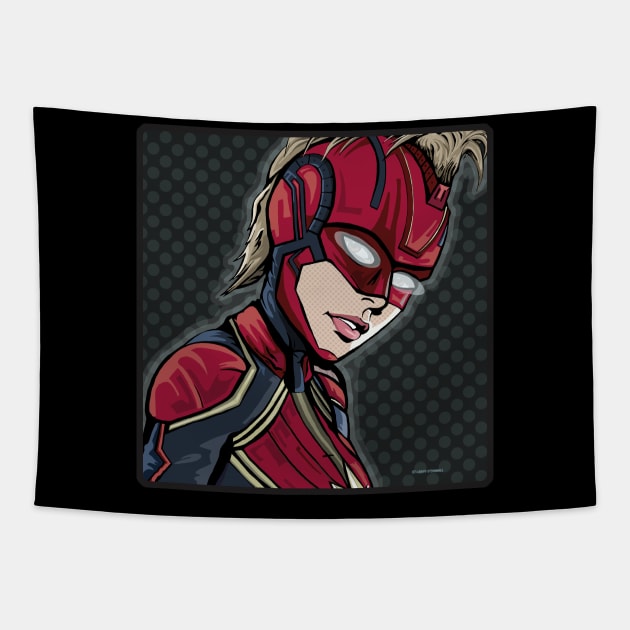 Girl With Space Mohawk Tapestry by FanboyMuseum