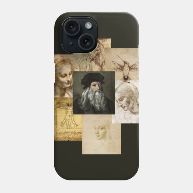 Leonardo Da Vinci Art Phone Case by Guccilikesavocado