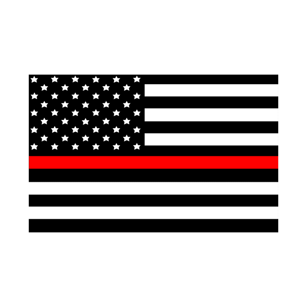 Thin Red Line American Flag by sweetsixty