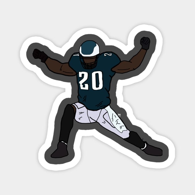 Brian Dawkins Celebration - Philadelphia Eagles Magnet by xavierjfong