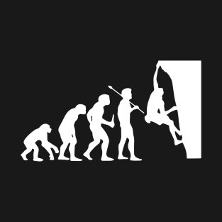 The Evolution Of Boulder Rock Climbing Design T-Shirt