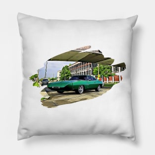 Roadrunner Detroit Print Pillow