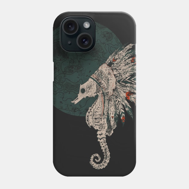 seahorse native night Phone Case by somatosis