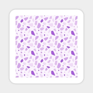 Purple Terrazzo Pattern Magnet