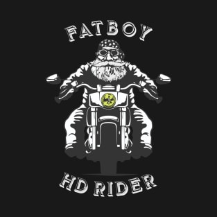 MOTORCYCLE BIKE RIDER - FATBOY RIDER T-Shirt