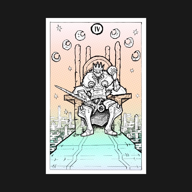 Rainbow Tarot Emperor by TheSludgeboss