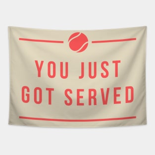 Tennis Player You Just Got Served Tapestry