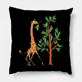 Vintage Giraffe Pillow