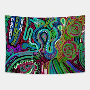 Trippy art Tapestry