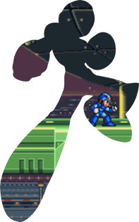 Mega Man X - background cutout v.1 Magnet