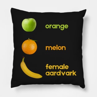 Female Aardvark Pillow