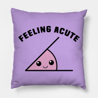 Acute Angle Math Pun Pillow