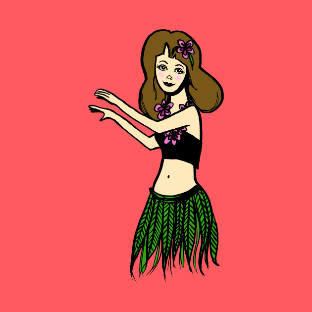 Dancing Hula Girl: Happy Hawaii by Tessa McSorley