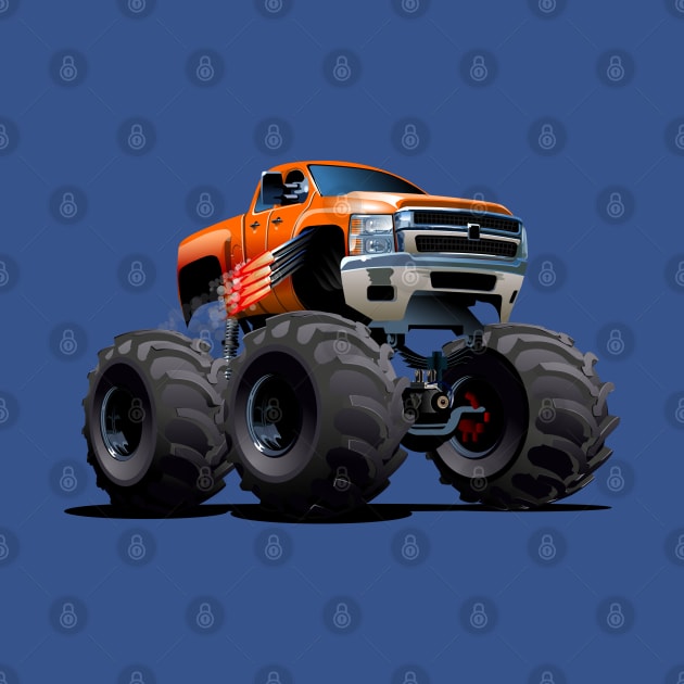 Cartoon monster truck by Mechanik