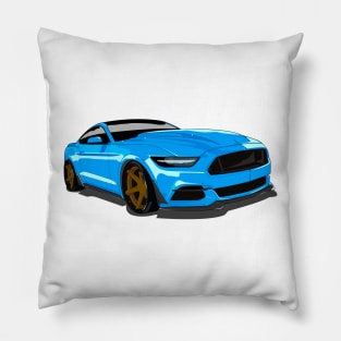 Ford S550 Mustang grabber blue tuned Pillow