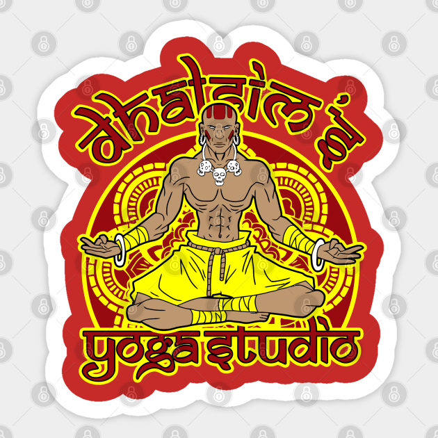 Dhalsim's Yoga Studio - Popular - Sticker