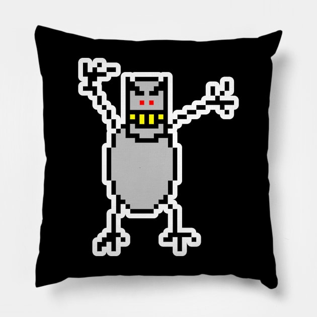 Skii free troll Pillow by NeonHorrors