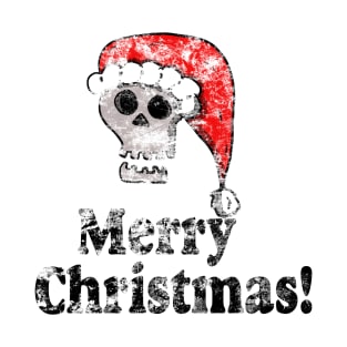 Vintage Merry Christmas Santa Skull T-Shirt