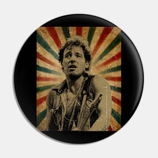 The Boss - Photo Vintage Retro Look Fan Design Pin