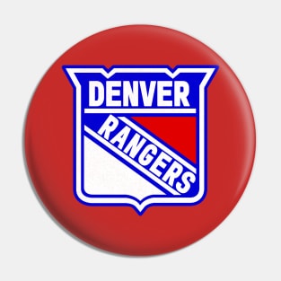 Vintage Denver Rangers Hockey 1989 Pin