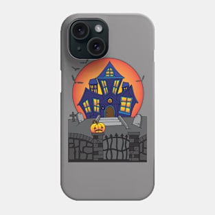 Haunted Halloween Mansion House Phone Case