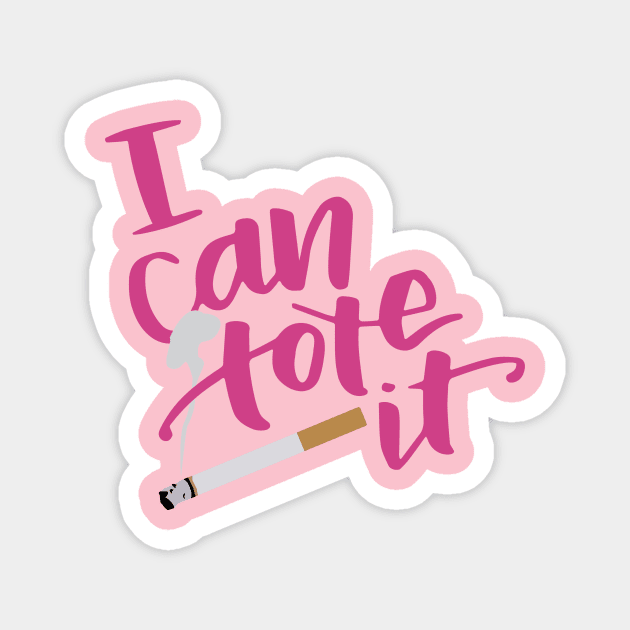 I can tote it Magnet by Cat Bone Design