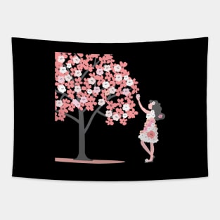 cherry blossom tree Tapestry