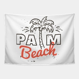 PALM TREE BEACH TSHIRT Tapestry