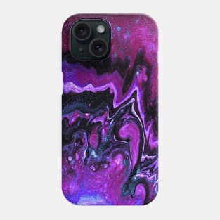 Azure, Violet, and Fuchsia Abstract Art Phone Case